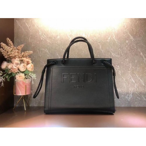 Чанта за пазаруване FENDI PACK MEDIUM, кожена, F1508, черна