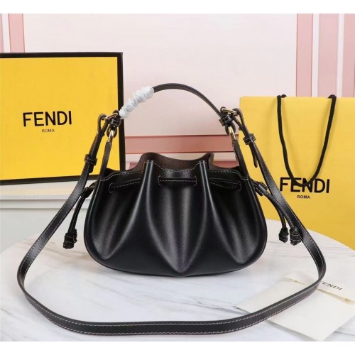 Кожена чанта FENDI TOUCH 8BS059 Черна