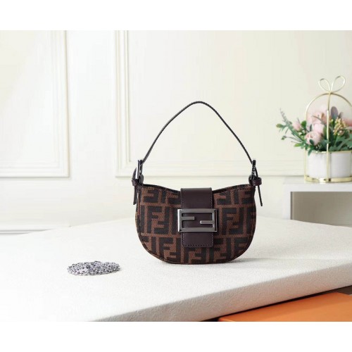 Чанта от плат FENDI F0399 Кафява
