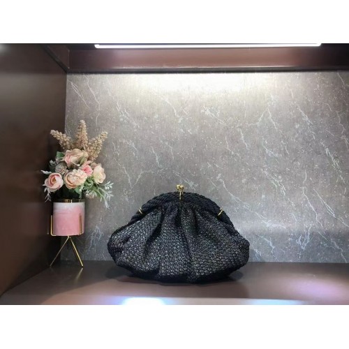 Чанта FENDI Raffia F7641 Черна