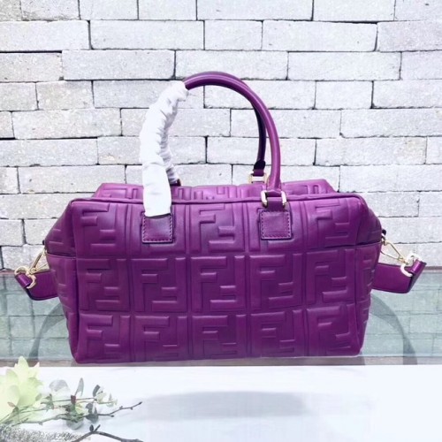 Чанта Fendi Boston 8BL141A лилава