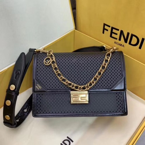 Fendi KAN U кожена чанта 8BT313 Royal