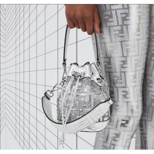 Мини чанта с щампи на Fendi върху PVC 8BS0