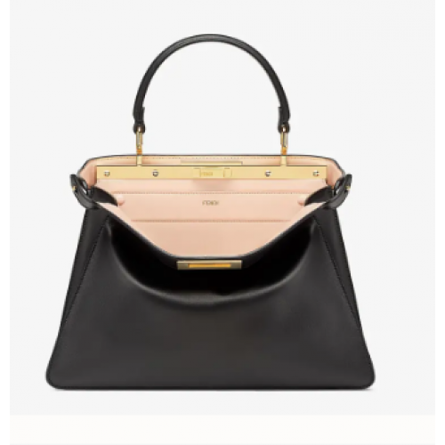 Чанта от естествена кожа Fendi PEEKABOO ISEEU MEDIUM 70193 Черна