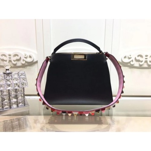 Чанти Fendi Peekaboo от оригинална кожа F3659 черни