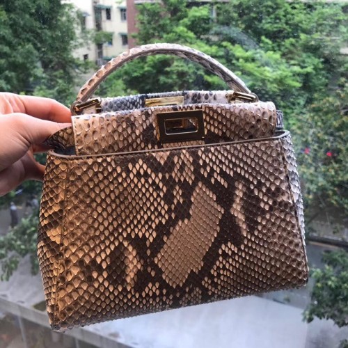 Чанта Fendi Python от кожа 9912