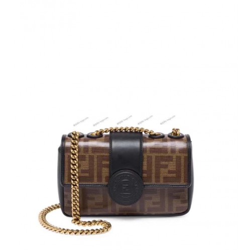 Портфейл с верижка Fendi 8HF836 черен