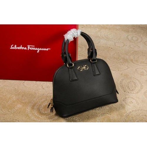Чанта Ferragamo Medium Double Gancio 21E703 Черна