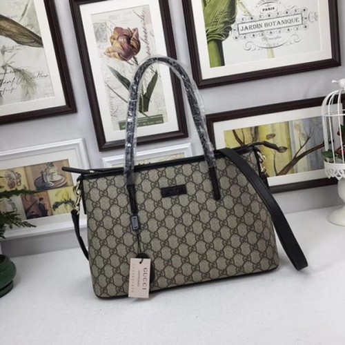 Чанта Gucci GG Supreme Canvas Tote 353440 Кафява