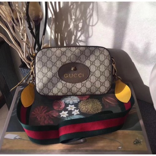 Чанта през рамо Gucci GG Supreme 476466 кафява