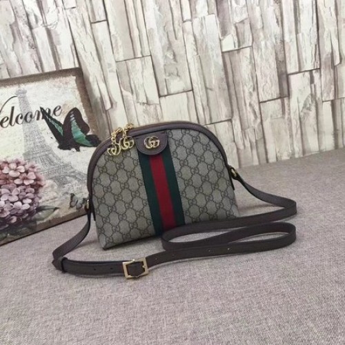 Малка чанта за през рамо Gucci Ophidia 499621 Кафява
