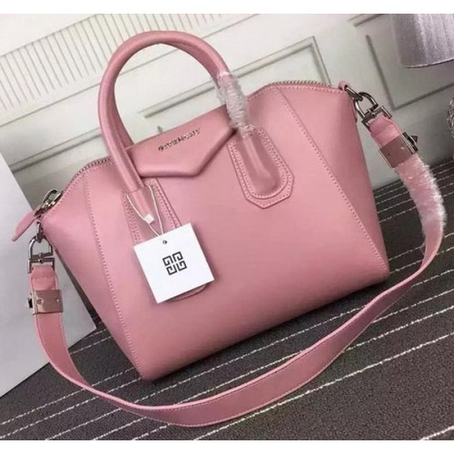 Givenchy Antigona чанта от телешка кожа G66552 розова