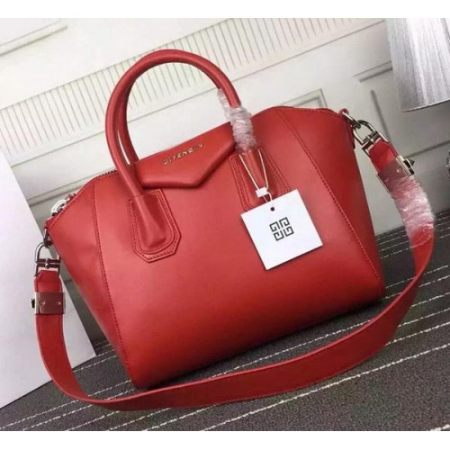 Givenchy Antigona чанта от телешка кожа G66552 червена