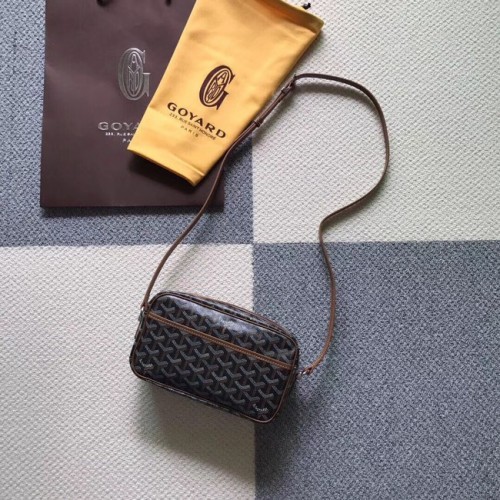 Чанта през рамо от телешка кожа Goyard 6788 сива
