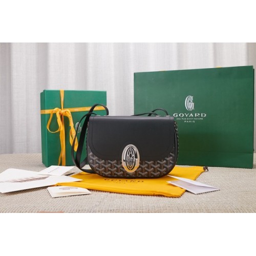 Чанта през рамо Goyard Calfskin 9967 черна