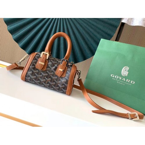 Чанта за през рамо Goyard Calfskin 9986 кафява