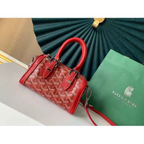 Чанта през рамо Goyard Calfskin 9986 червена