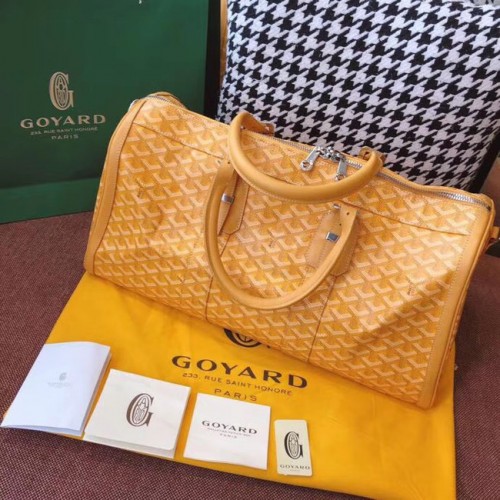 Пътна чанта Goyard Canvas 6958 жълта
