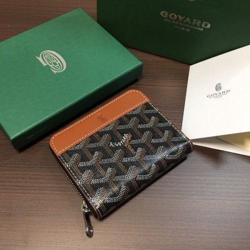 Калъф за карти Goyard G9982 черен с панделка