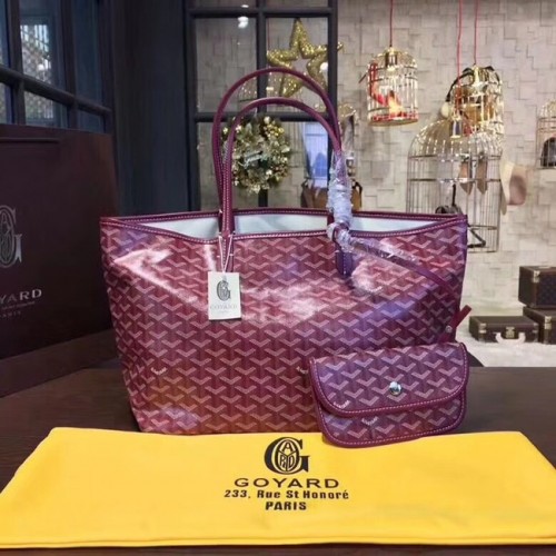 Чанта Goyard Y Doodling от телешка кожа 36987 цвят фуксия