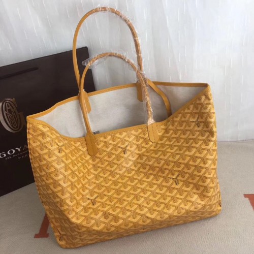 Чанта Goyard Y Doodling от телешка кожа 7902 Жълта
