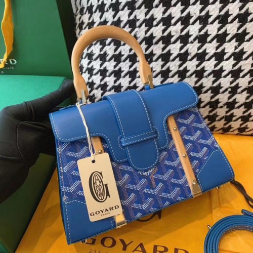 Мъжка чанта Goyard mini saigon 55632 синя
