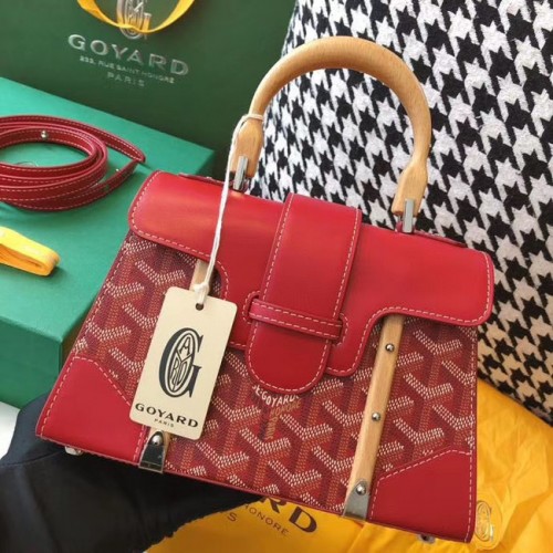 Мъжка чанта Goyard mini saigon 55632 червена