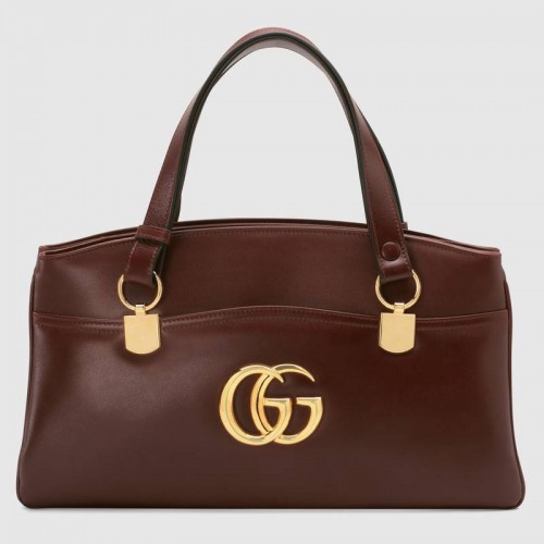 Чанта Gucci Arli с голяма горна дръжка 550130, бордо