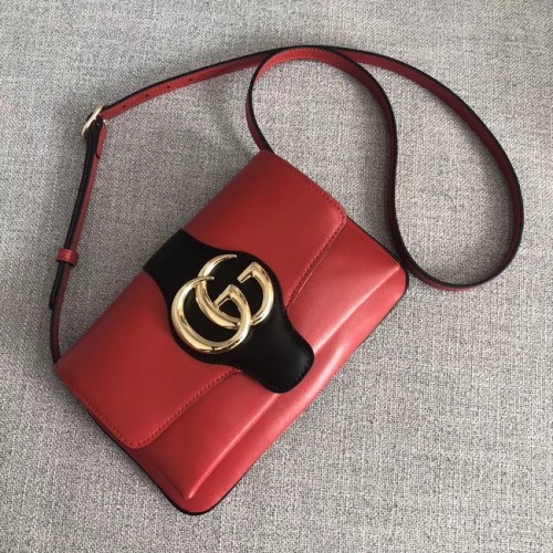 Малка чанта за рамо Gucci Arli 550129 червено и черно