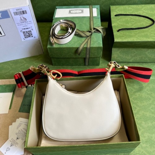 Малка чанта за рамо Gucci Attache 699409 бяла