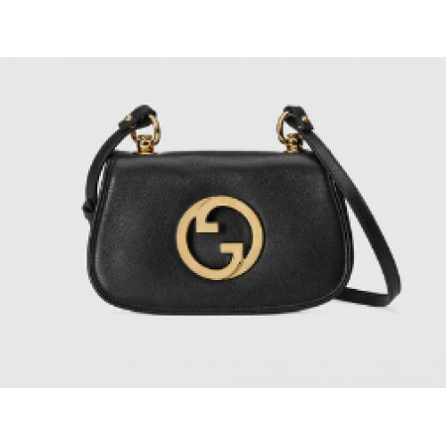 Gucci Blondie Original кожена чанта през рамо 698643 черна