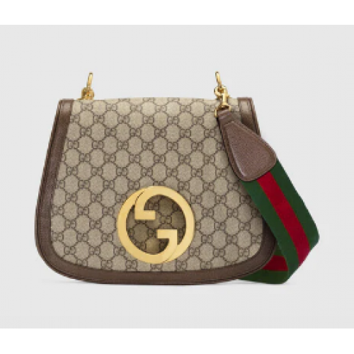 Чанта за рамо Gucci Blondie средна 699210 кафява