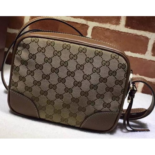 Gucci Bree Original GG Canvas мини чанта през рамо 387360 кафява