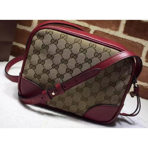 Gucci Bree Original GG Canvas мини чанта през рамо 387360 Бордо