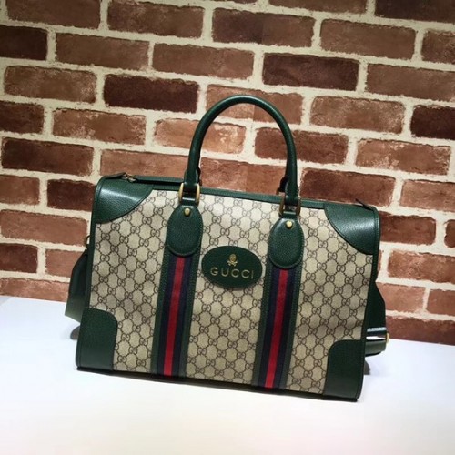 Мека чанта за пътни принадлежности Gucci Courrier GG Supreme 459311 зелена