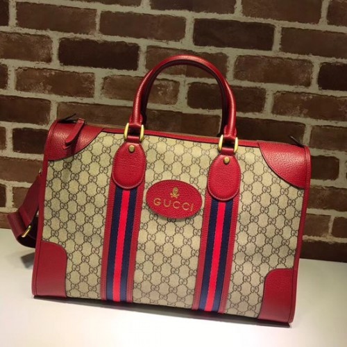 Мека чанта за път Gucci Courrier GG Supreme 459311 червена