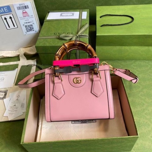 Мини чанта Gucci Diana 655661 розова