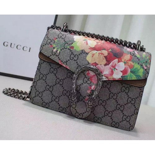 Мини чанта за през рамо Gucci Dionysus Blooms 421970 кафява
