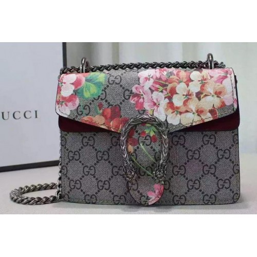 Мини чанта за през рамо Gucci Dionysus Blooms 421970 Роза