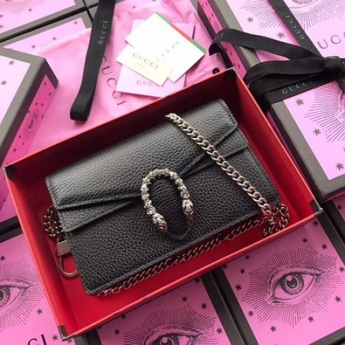 Чанта през рамо Gucci Dionysus от телешка кожа 476430 черна