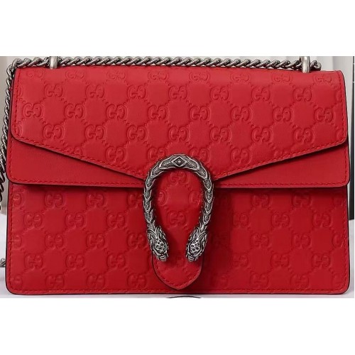 Чанта през рамо Gucci Dionysus GG Original 400249C червена