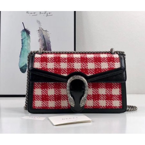 Чанта през рамо Gucci Dionysus GG Original AS400249 червена