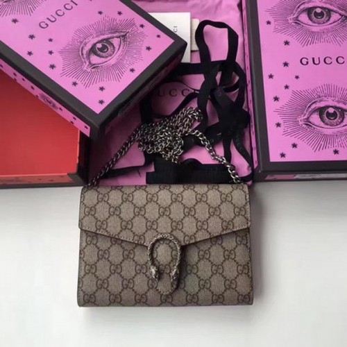Чанта за рамо Gucci Dionysus GG Supreme 401231 Кайсия и червено