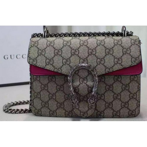 Чанта през рамо Gucci Dionysus GG Supreme 421970 Розова