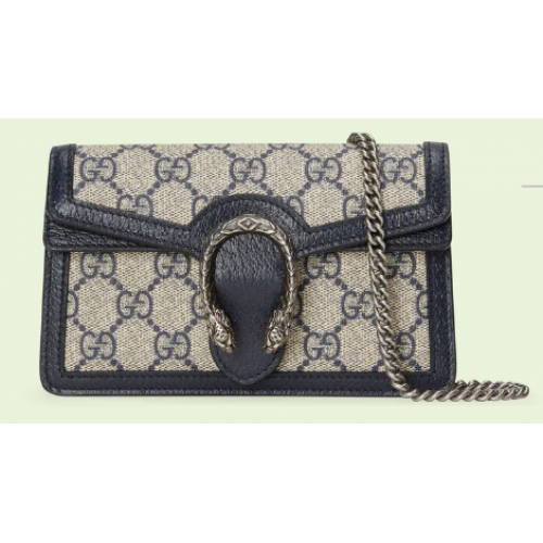 Gucci Dionysus GG супер мини чанта 476432 Синя