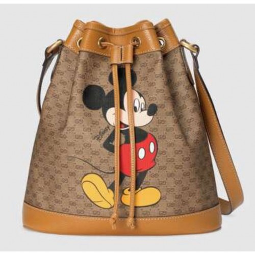 Малка чанта Gucci Disney x Mickey Mouse 602691 Кафява