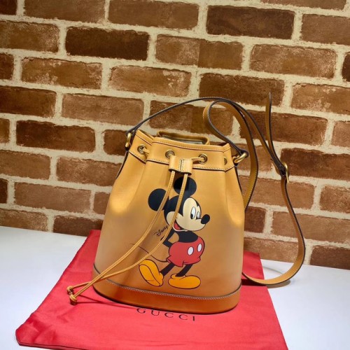 Малка чанта Gucci Disney x Mickey Mouse 602692 кафява