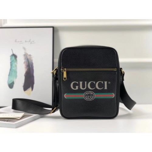 Чанти през рамо от телешка кожа Gucci GG 523691 черни