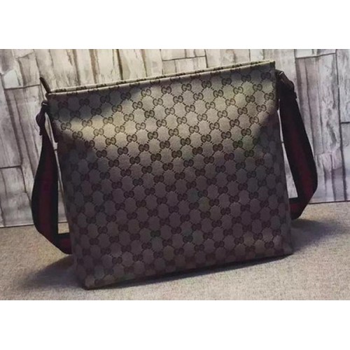 Чанта Gucci GG Canvas Medium Messenger 189751 Кафява