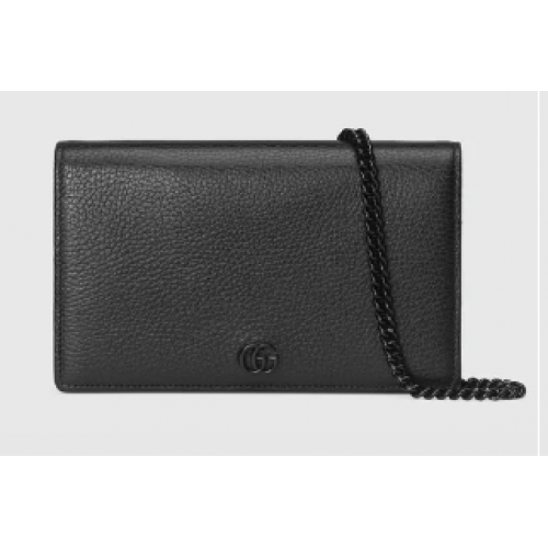 Портфейл с верижка Gucci GG Marmont 497985 черен